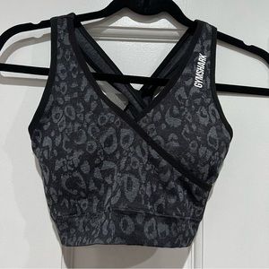 Gymshark Adapt Black Camo Sports Bra Size Medium